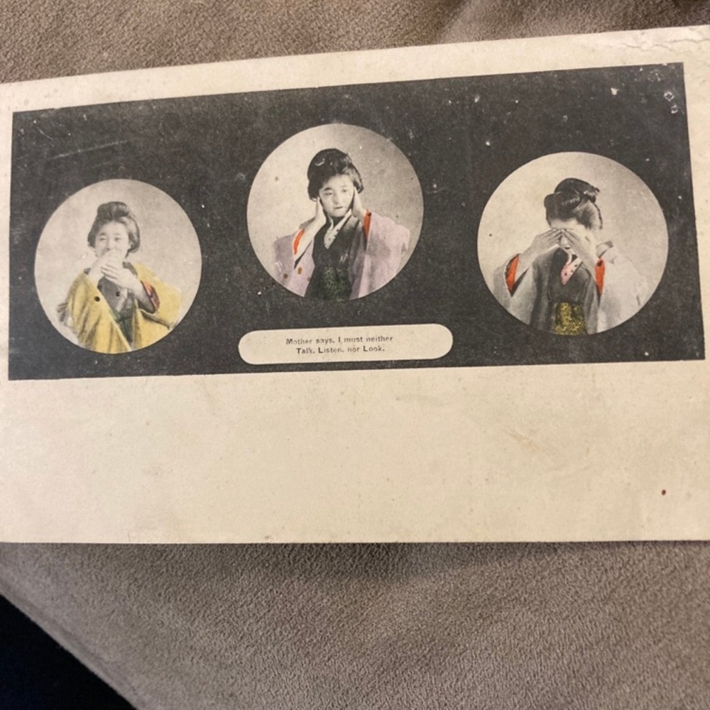 WWI Used post card 1914 written in Japan